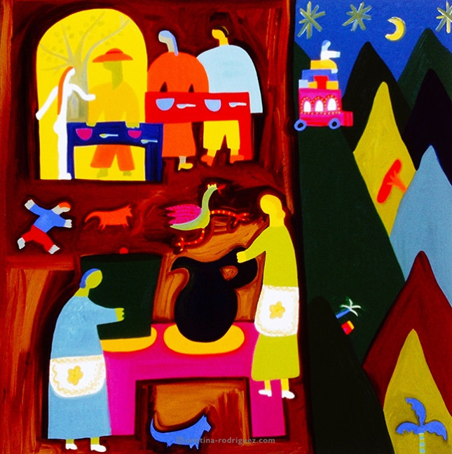 Cristina Rodriguez's Painting - Entre Tierradentro y Popayan - 1998