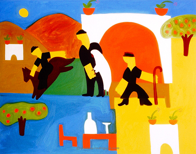 Cristina Rodriguez Paintings Inspired by Sicily - Those Wonderful Men