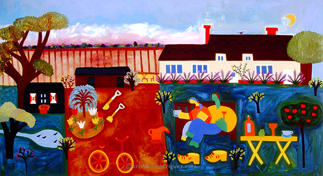 Cristina Rodriguez's Painting - Home Sweet Home - 1999