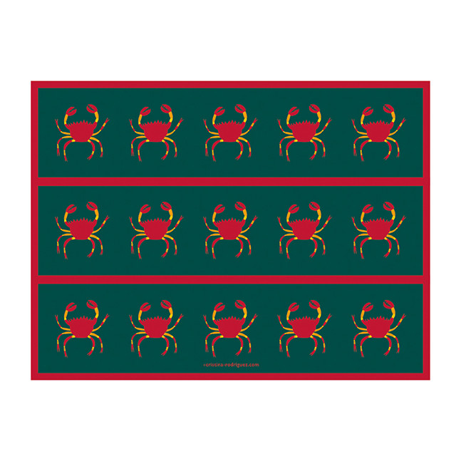 Crabs in Green and Red