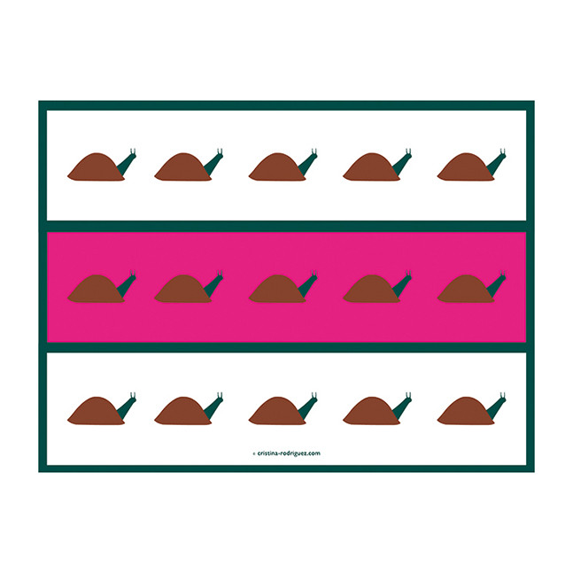 Cristina Rodriguez Design - Snails in White and Pink