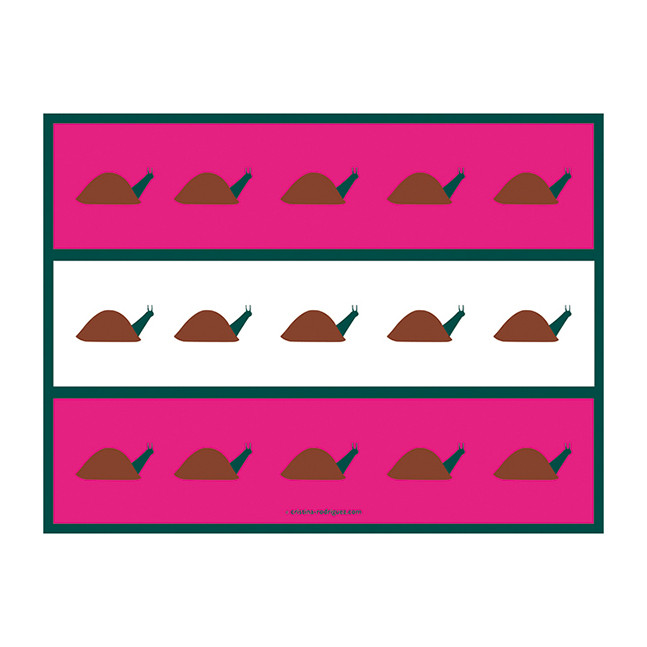 Cristina Rodriguez Design - Snails in Pink and White