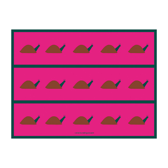 Cristina Rodriguez Design - Snails in Pink and Green