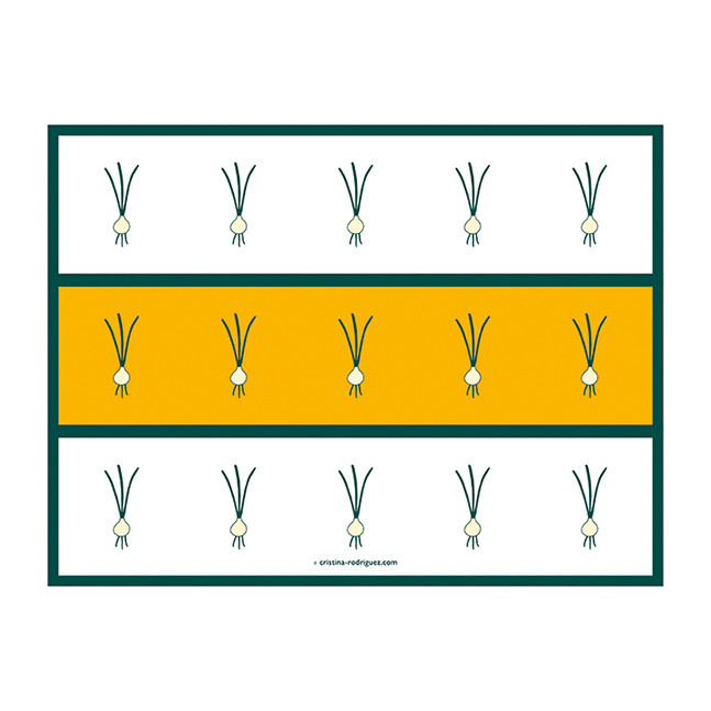 Cristina Rodriguez Design - Onions in White and Yellow