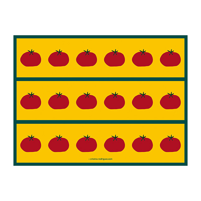 Cristina Rodriguez Design - Tomatoes in Yellow and Green