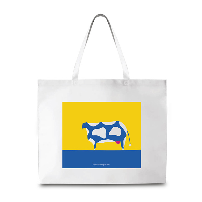 Cow in Yellow and Blue