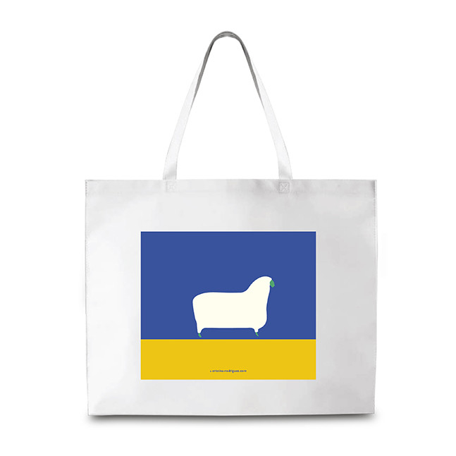 Sheep in Blue and Yellow