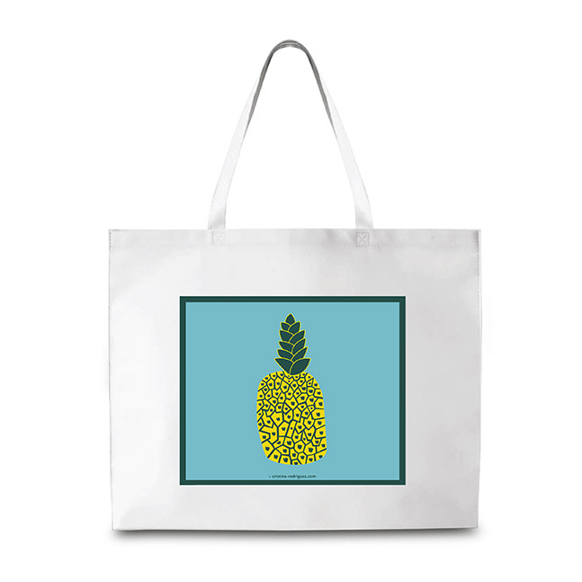 Pineapple in Blue and Green