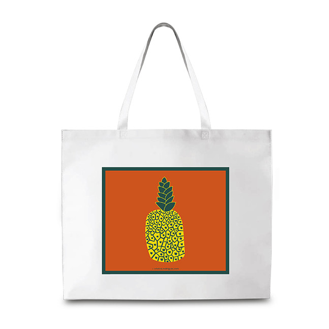 Cristina Rodriguez Design - Pineapple in Orange and Green