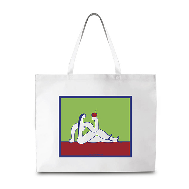 Cristina Rodriguez Design - Eve and the Apple in Green and Red