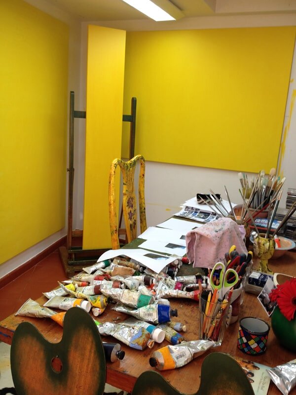 My studio in February 2014