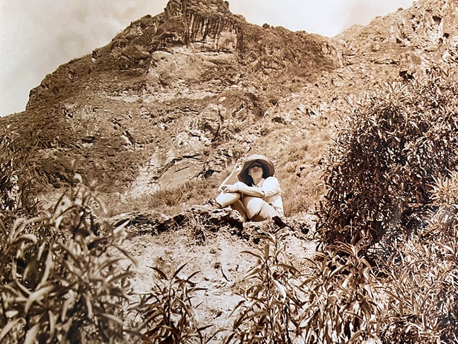 Cristina Rodriguez in 2004 at Inca Trail, Peru