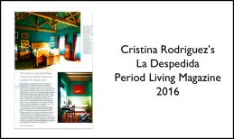 Cristina Rodriguez's La despedida Period Living Magazine 2016