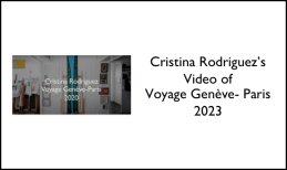Cristina Rodriguez's Video of Voyage Genève - Paris 2023