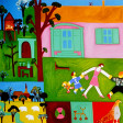Cristina Rodriguez Commission Painting - The Owners of the Pink House