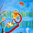 Cristina Rodriguez's Painting - In Florida With the Crocodiles - 2001