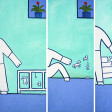 Cristina Rodriguez's Painting - Four Moments in One Morning - 2001
