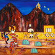 Cristina Rodriguez's Painting - The Last Night in the Campsite Being Visited by the Moon - 2003