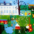 Cristina Rodriguez Commission Painting - The Picnic at Trinity Hospice