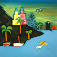 Cristina Rodriguez's Painting - The Volcanic Island - 2008