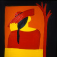Cristina Rodriguez's Painting - Una Mujer con Sombrero - 1994