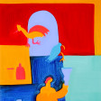 Cristina Rodriguez's Painting - A Glimpse at Someone Else's Kitchen - 1997