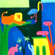 Cristina Rodriguez's Painting - The Animals Arrive at Battersea Park - 1997