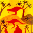 Cristina Rodriguez's Painting - Kangaroos - 1997