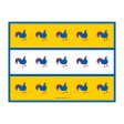 Cristina Rodriguez Design - Chickens in Yellow and Blue