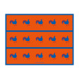 Cristina Rodriguez Design - Chickens in Orange and Blue
