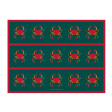 Cristina Rodriguez Design - Crabs in Green and Red