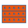 Cristina Rodriguez Design - Octopuses in Orange and Blue