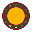 Chinese Horoscope in Brown and Yellow