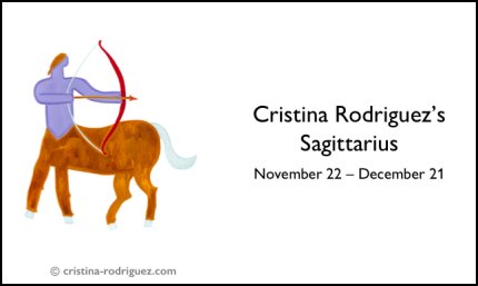Cristina Rodriguez´s Sagittarius