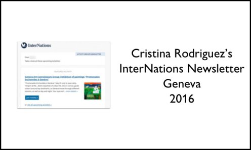 Cristina Rodriguez's InterNations Newsletter Geneva 2016